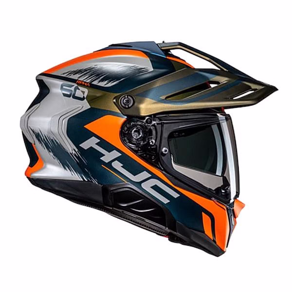HJC integralna motoristična čelada RPHA 60 QUID MC47SF Modra/Oranžna/Siva L