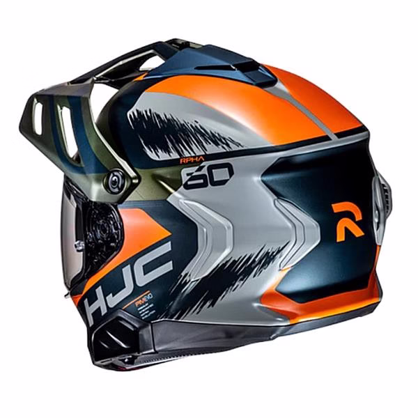 HJC integralna motoristična čelada RPHA 60 QUID MC47SF Modra/Oranžna/Siva XL