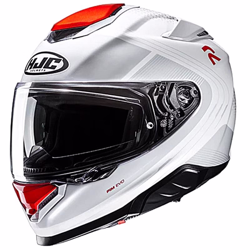 HJC integralna motoristična čelada RPHA 71 FREPE MC1 Bela/Rdeča S
