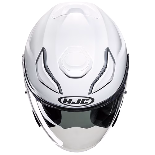 HJC jet motoristična čelada F31 SOLID Bela Perla L
