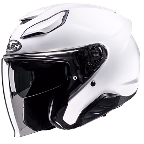 HJC jet motoristična čelada F31 SOLID Bela Perla S
