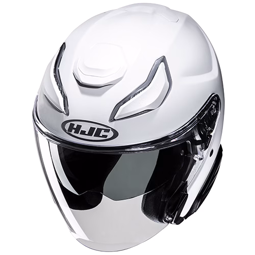 HJC jet motoristična čelada F31 SOLID Bela Perla S