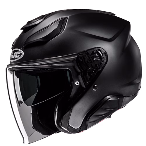 HJC jet motoristična čelada F31 SOLID Črna Mat XL