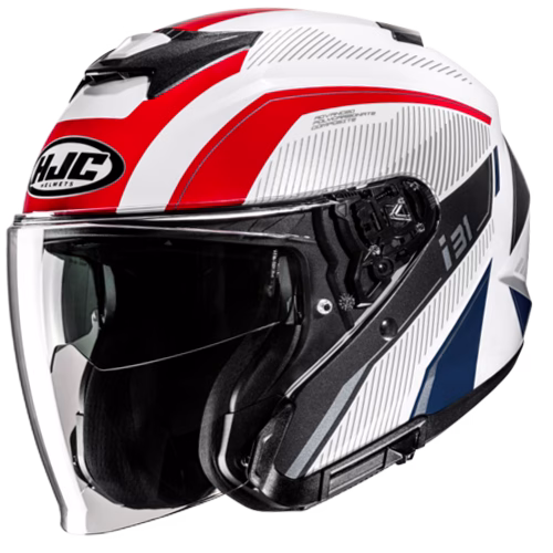 HJC jet motoristična čelada i31 RENO MC21 Bela/Rdeča/Modra L