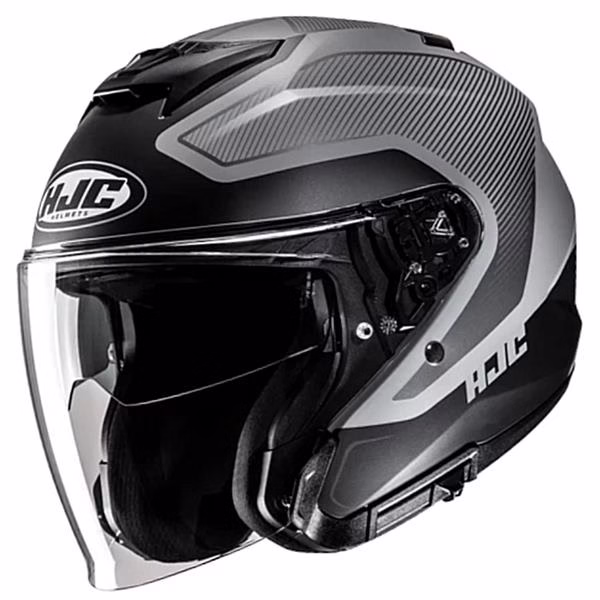 HJC jet motoristična čelada i31 TEVIS MC5SF Siva Mat/Črna M