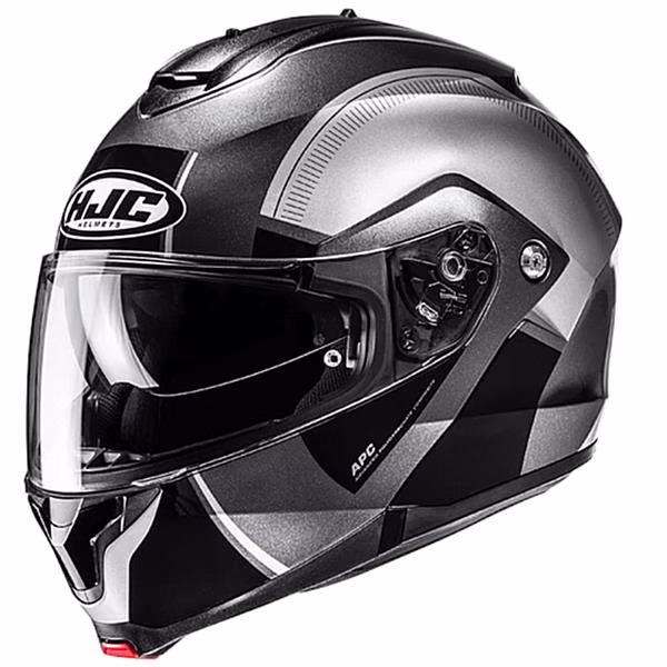 HJC preklopna motoristična čelada C91N JYN MC5 Črna/Siva M