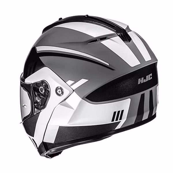 HJC preklopna motoristična čelada C91N KAON MC5 Črna Mat/Siva/Bela S