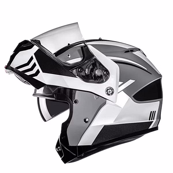 HJC preklopna motoristična čelada C91N KAON MC5 Črna Mat/Siva/Bela S
