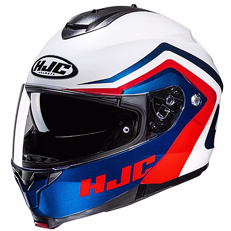 HJC preklopna motoristična čelada C91N NEPOS MC21 Bela/Modra/Rdeča XL