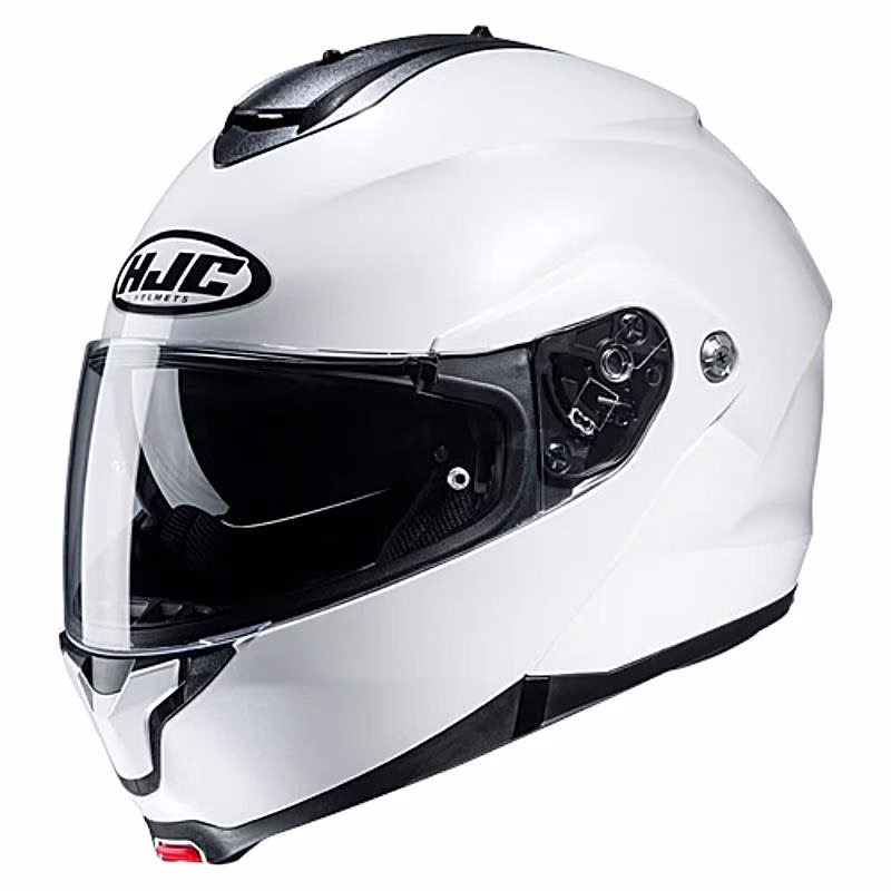 HJC preklopna motoristična čelada C91N SOLID Bela Perla S