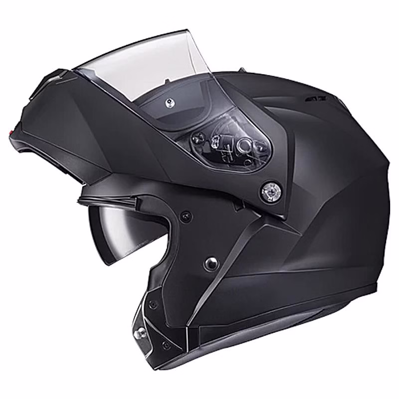 HJC preklopna motoristična čelada C91N SOLID Črna Mat XL