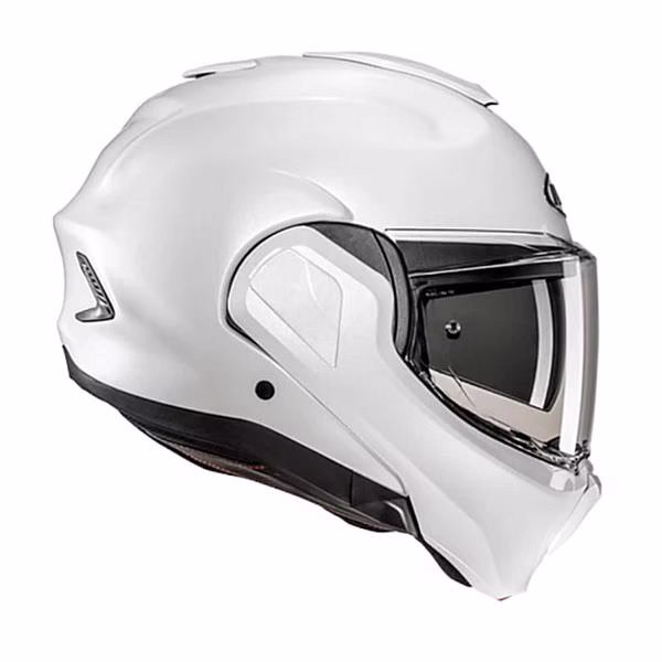 HJC preklopna motoristična čelada F100 SOLID Bela Perla S