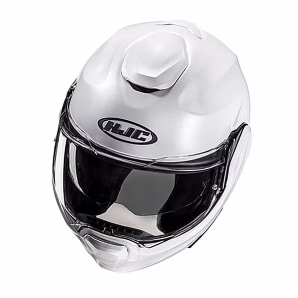 HJC preklopna motoristična čelada F100 SOLID Bela Perla 2XL