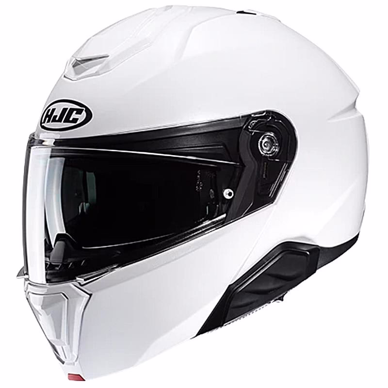 HJC preklopna motoristična čelada i91 SOLID Bela Perla 2XL