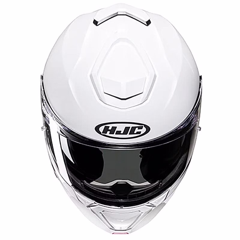 HJC preklopna motoristična čelada i91 SOLID Bela Perla 2XL