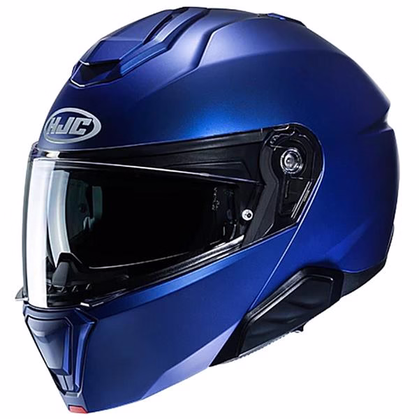 HJC preklopna motoristična čelada i91 SOLID Modra Mat Metalic 3XL