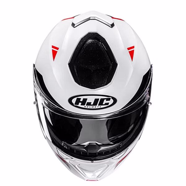 HJC preklopna motoristična čelada i91 TRICUS MC1 Bela/Rdeča/Črna S