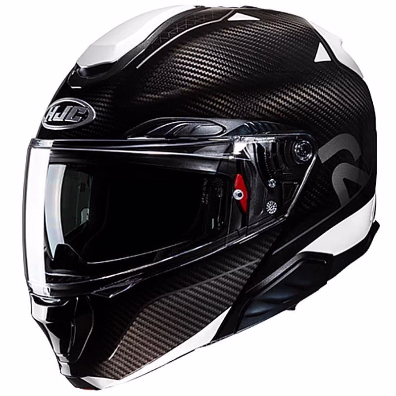 HJC preklopna motoristična čelada RPHA 91 CARBON NOELA Carbon/Bela M