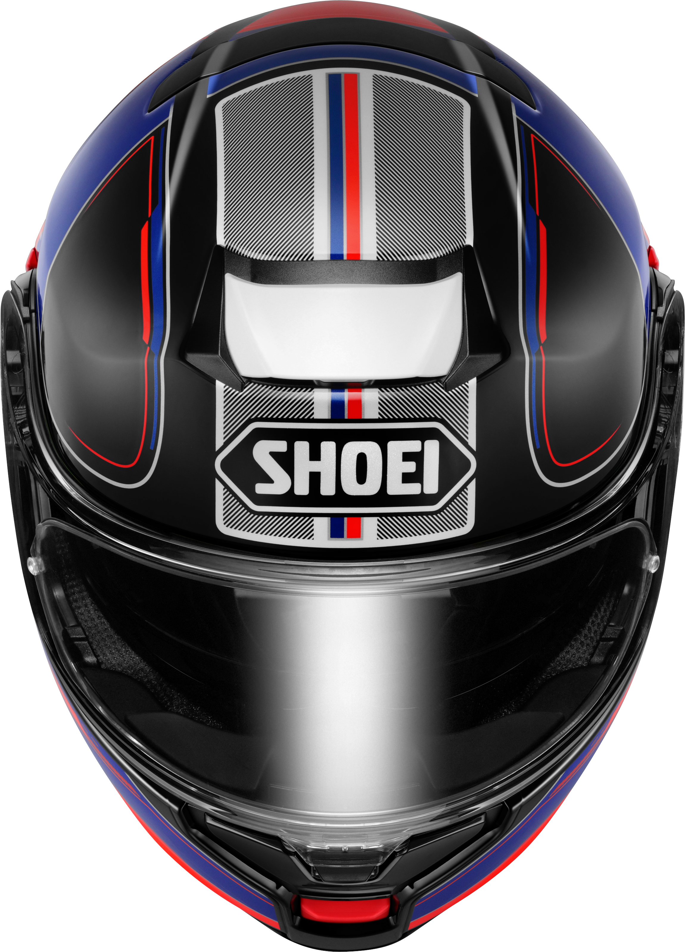 SHOEI preklopna motoristična čelada NEOTEC 3 Sharpen TC-10 Črna/Modra/Rdeča/Siva 2XL