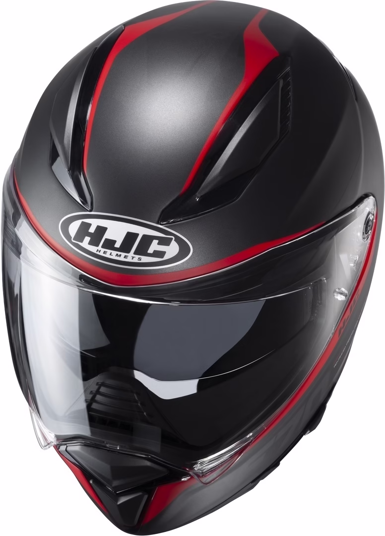 HJC integralna motoristična čelada F70 FERON MC1SF Črna/Rdeča XS