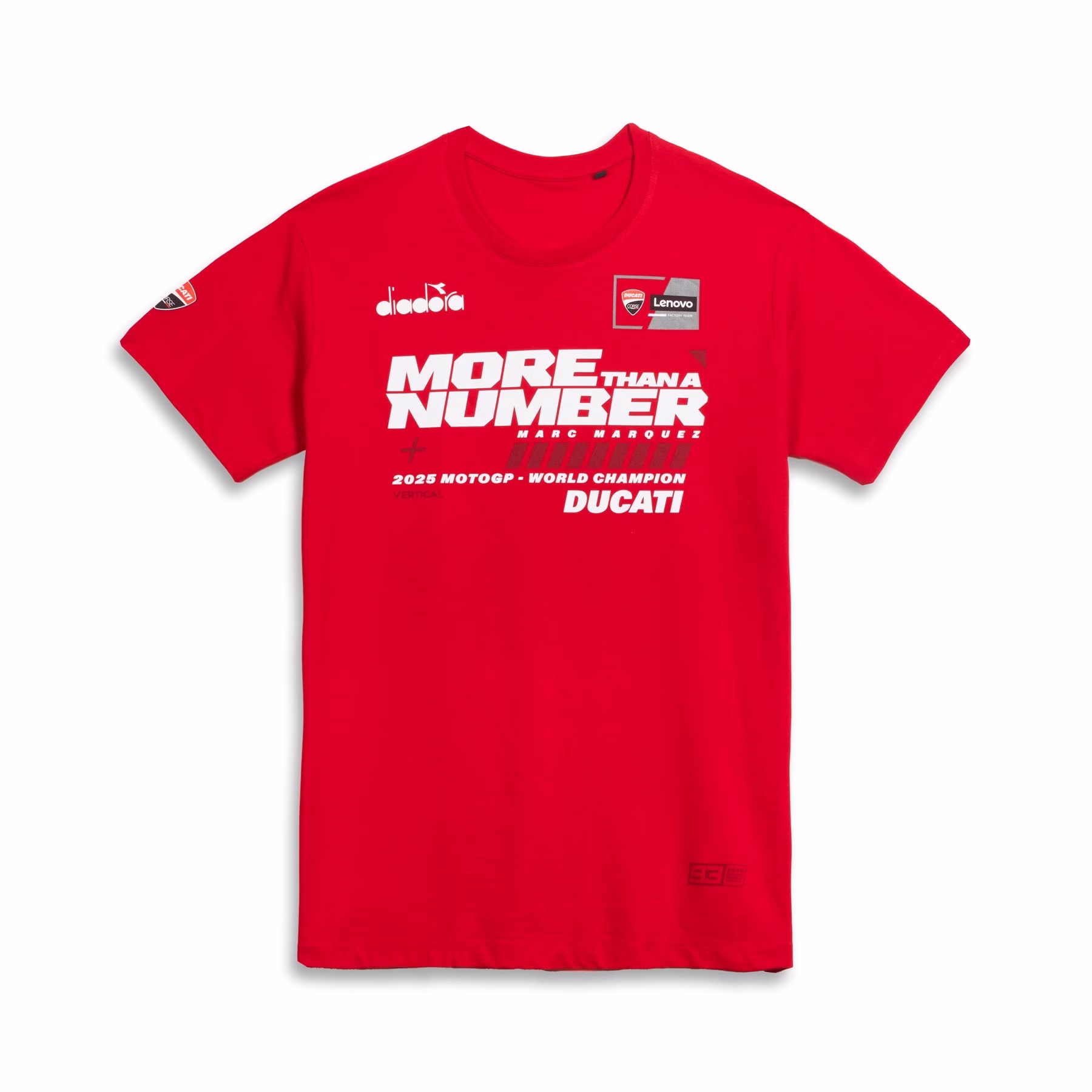 Ducati m. T-shirt MM93 World Champion 25 Rdeča/Bela XL