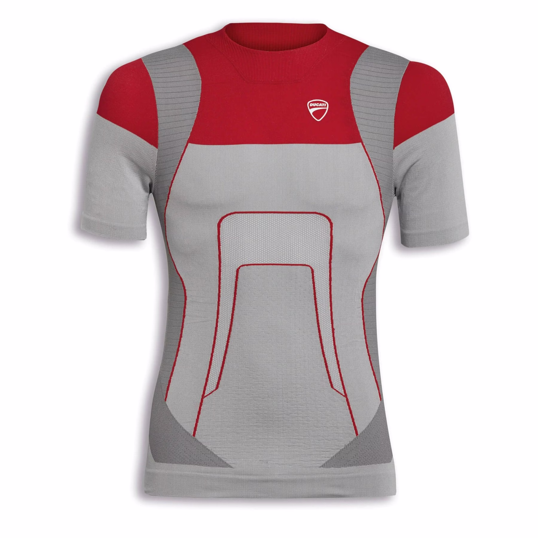 Ducati motoristično perilo majica TECHNICAL Cool Down 2 Short Sleeve Siva/Rdeča L/XL