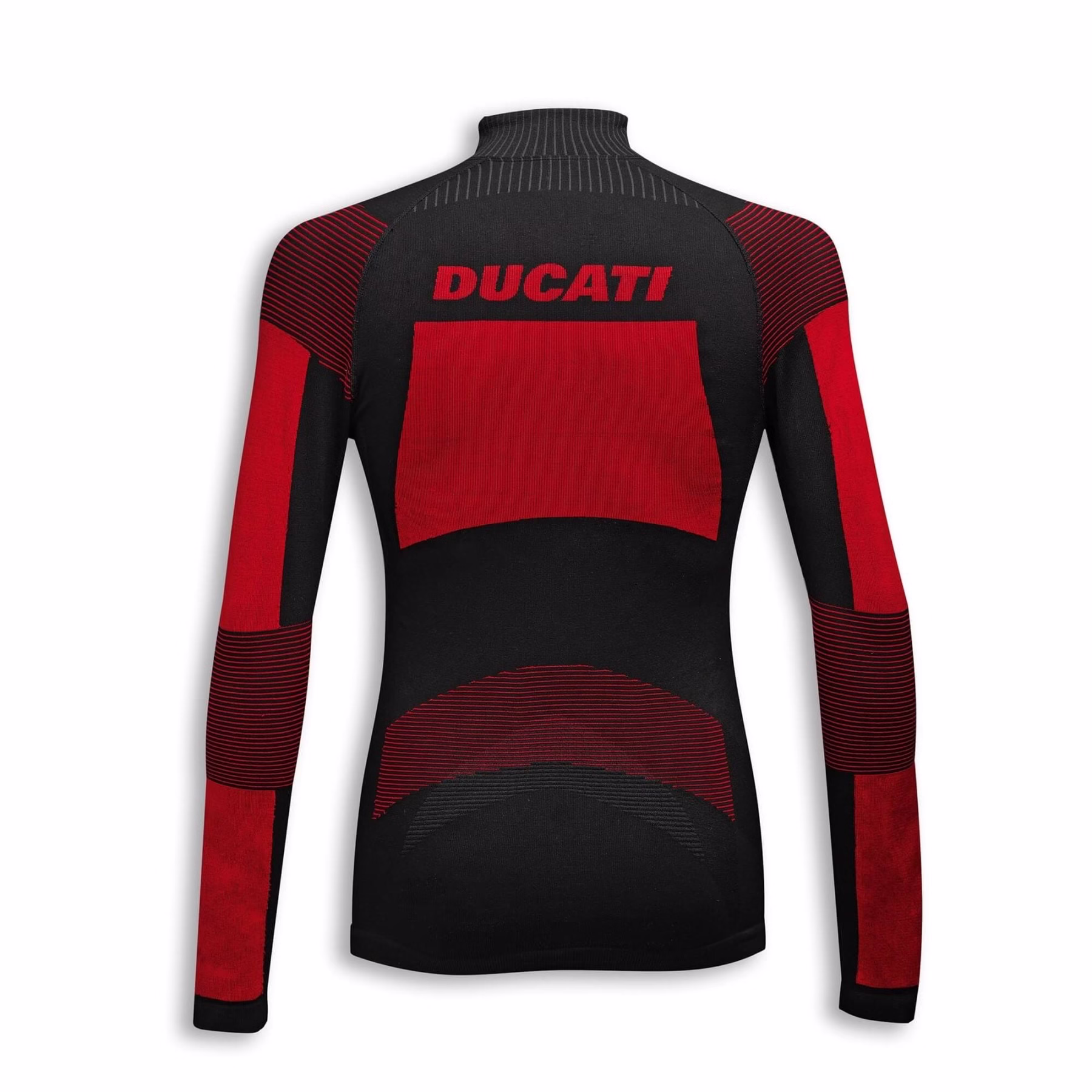 Ducati motoristično perilo majica TECHNICAL Warm Up 2 Long Sleeve Črna/Rdeča L/XL