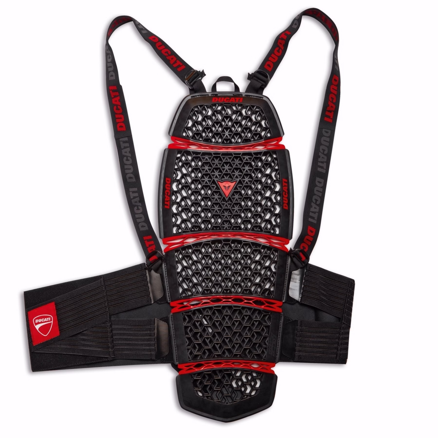 Ducati ščitnik za hrbet PRO-ARMOR Company 4 Črna/Rdeča LONG