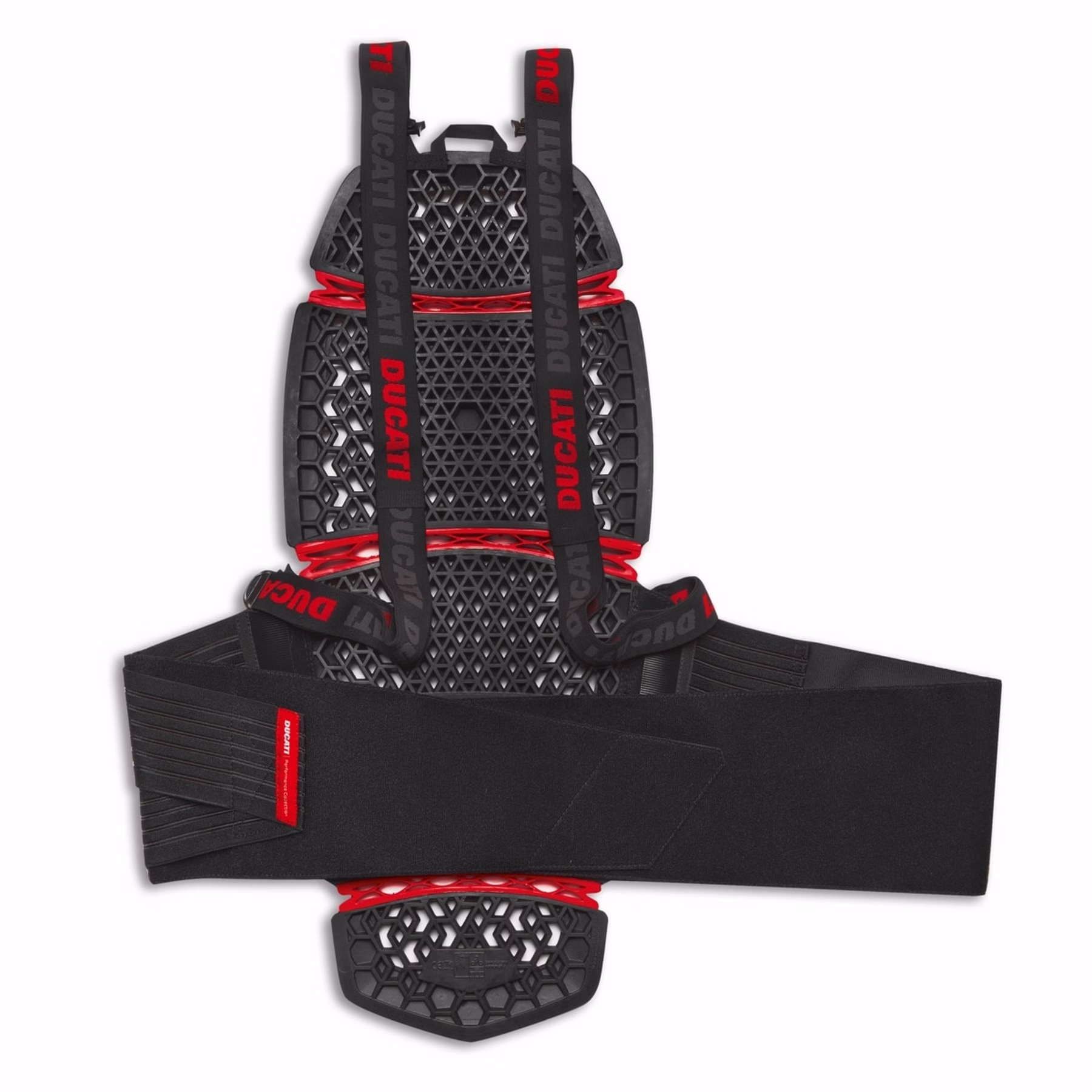 Ducati ščitnik za hrbet PRO-ARMOR Company 4 Črna/Rdeča LONG