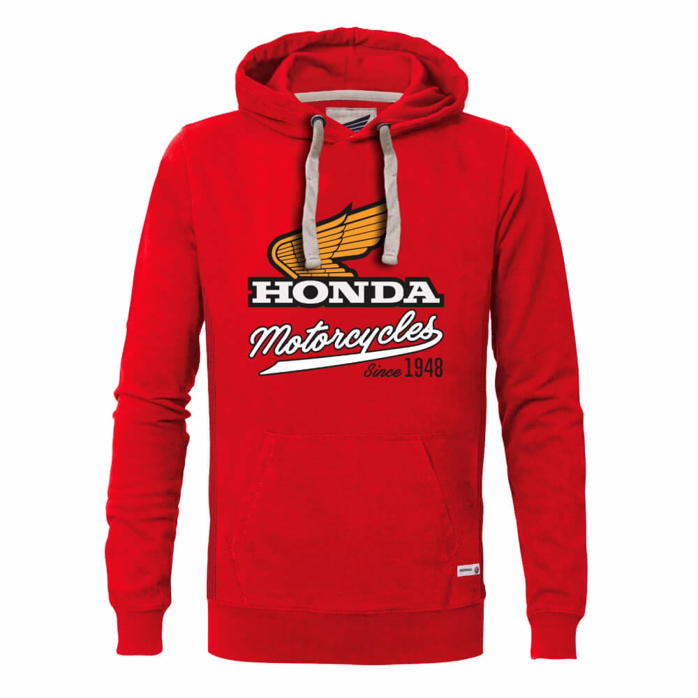 Honda m. pulover Elsinore s kapuco Rdeča/Bela/Modra XL