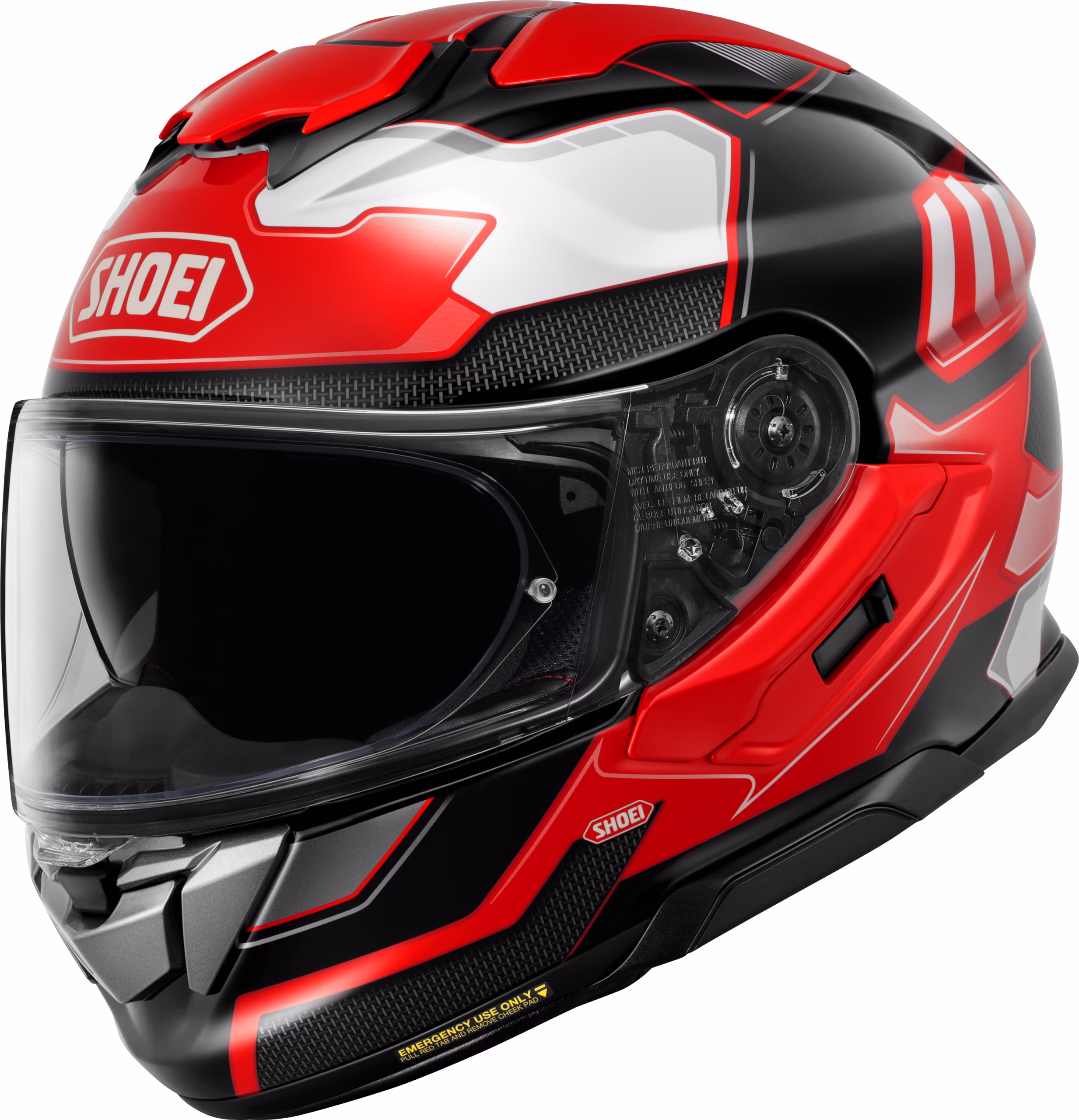 SHOEI integralna motoristična čelada GT-AIR 3 Agility TC-1 Rdeča/Črna/Bela/Siva 2XL