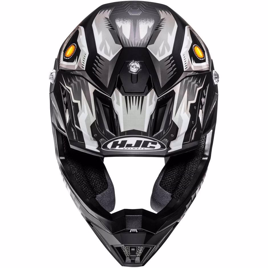 HJC crossover motoristična čelada C50 MECHA BEAST MC5SF Črna/Bela/Oranžna 2XL