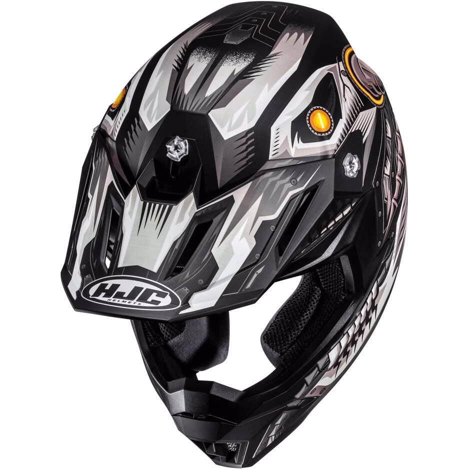 HJC crossover motoristična čelada C50 MECHA BEAST MC5SF Črna/Bela/Oranžna L