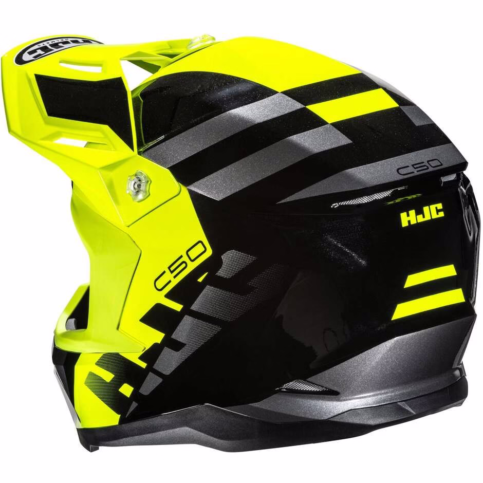 HJC crossover motoristična čelada C50 MIRAGE MC3H Črna/Rumena/Siva XL