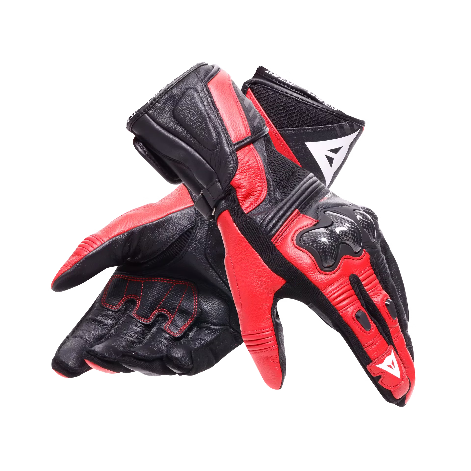 Dainese m. motoristične rokavice REACTO Carbon Long Črna/Rdeča L
