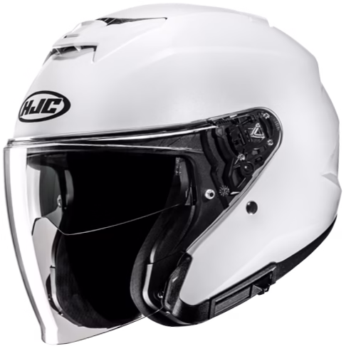 HJC jet motoristična čelada i31 SOLID Bela Perla 2XL