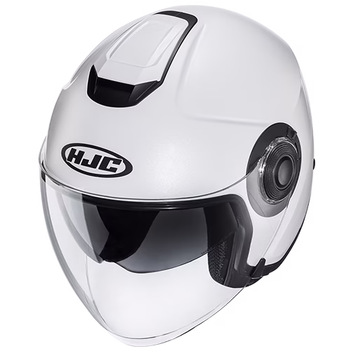 HJC jet motoristična čelada i40N SOLID Bela Perla L