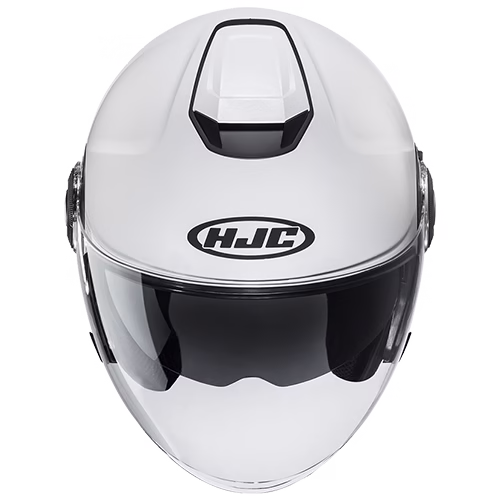 HJC jet motoristična čelada i40N SOLID Bela Perla M