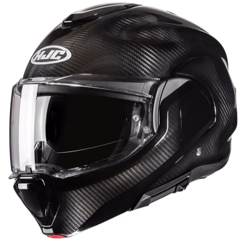 HJC preklopna motoristična čelada F100 CARBON SOLID Carbon S