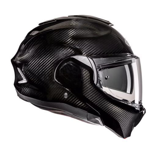HJC preklopna motoristična čelada F100 CARBON SOLID Carbon S