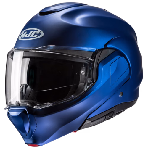 HJC preklopna motoristična čelada F100 SOLID Modra Mat Metalic S