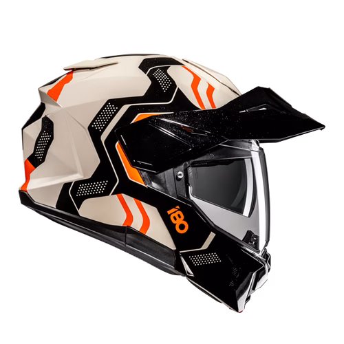 HJC preklopna motoristična čelada i80 VELLY MC7 Bela/Črna/Oranžna 2XL