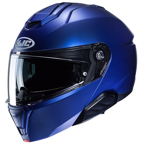 HJC preklopna motoristična čelada i91 SOLID Modra Mat Metalic XS