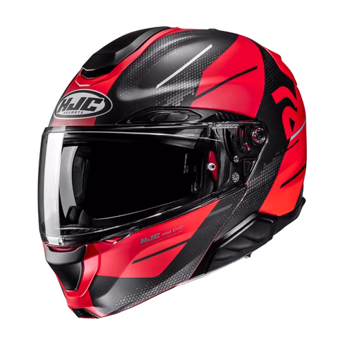 HJC preklopna motoristična čelada RPHA 91 BLAT MC1SF Rdeča Mat/Črna XS