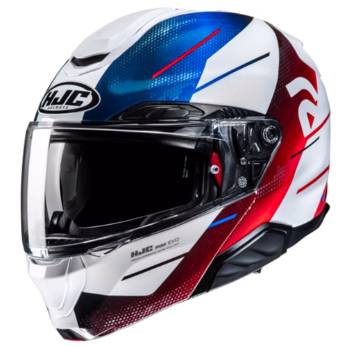 HJC preklopna motoristična čelada RPHA 91 BLAT MC21 Bela/Rdeča/Modra XS