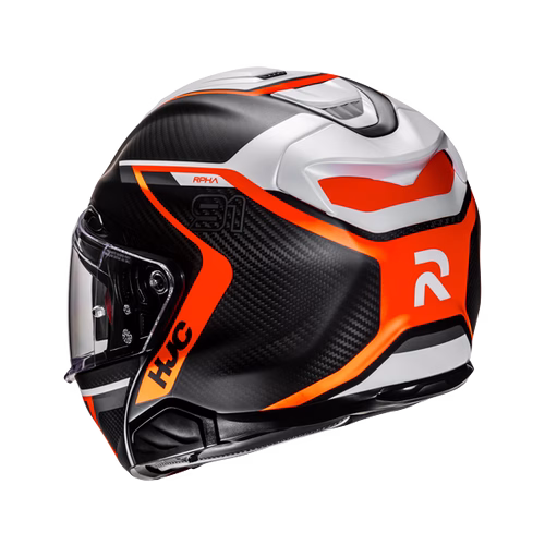 HJC preklopna motoristična čelada RPHA 91 CARBON LAGOS MC6HSF Carbon/Bela/Rdeča XL