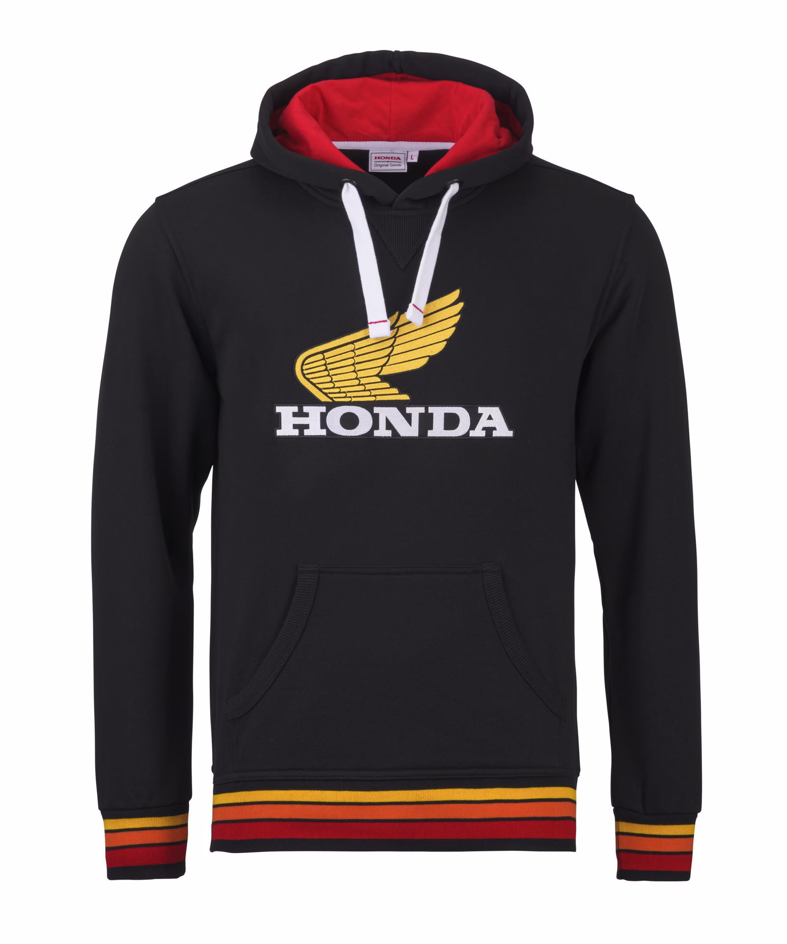 Honda Kenny m. pulover Vintage 26 s kapuco Črna/Rumena/Rdeča 2XL