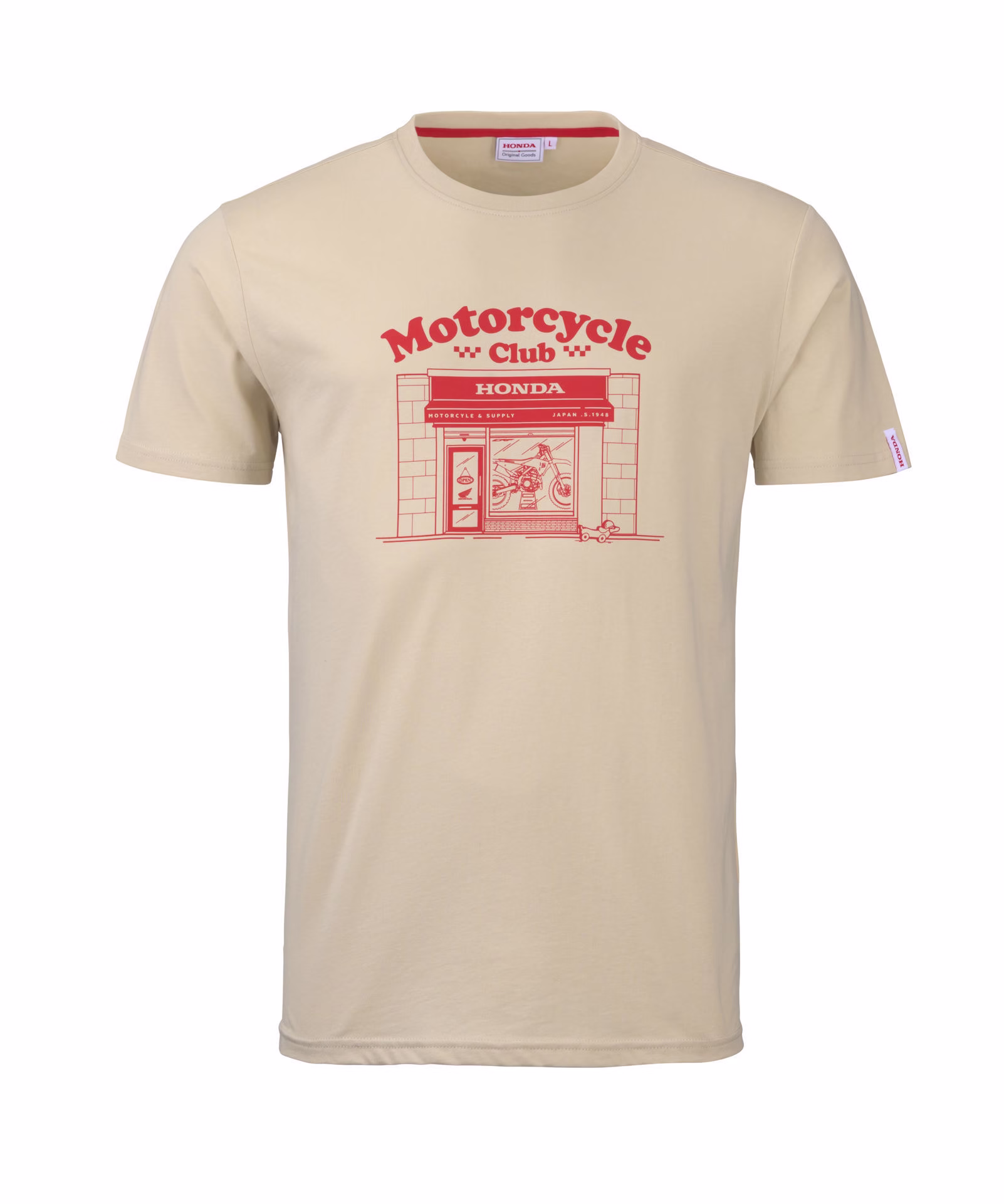 Honda Kenny m. T-Shirt Club Honda 26 Beige/Rdeča M