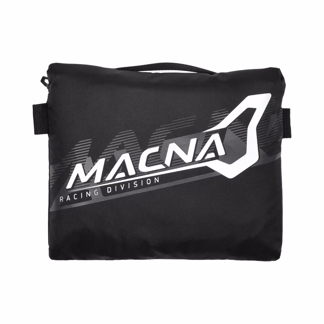 Macna dežna motoristična jakna RAINOSSI Črna/Bela XL