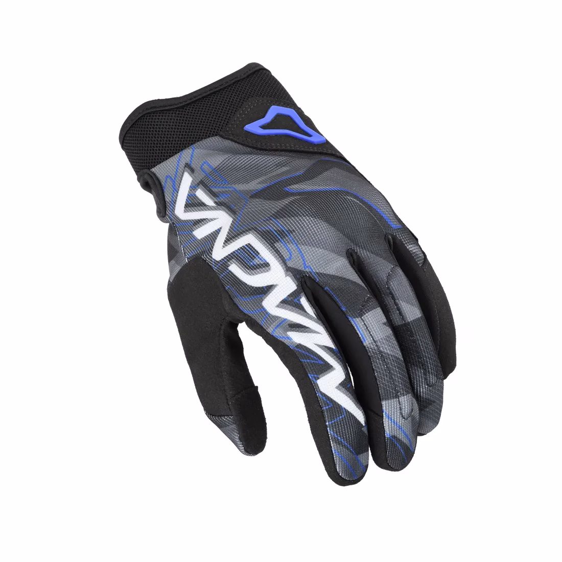 Macna m. motoristične rokavice DECODE Črna/Siva/Modra L